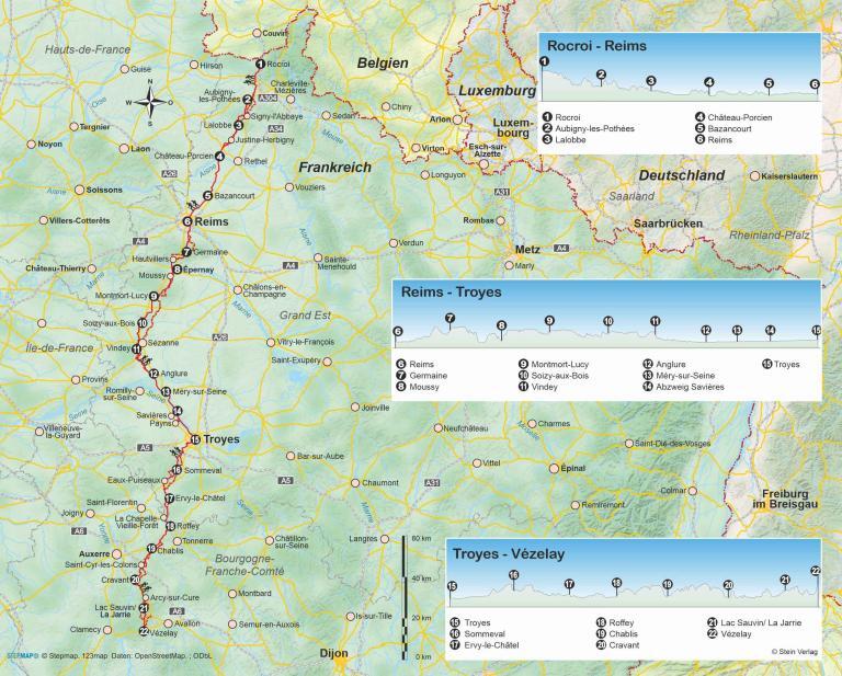 Wanderführer Jakobsweg Trier - Vézelay - Fernwanderweg